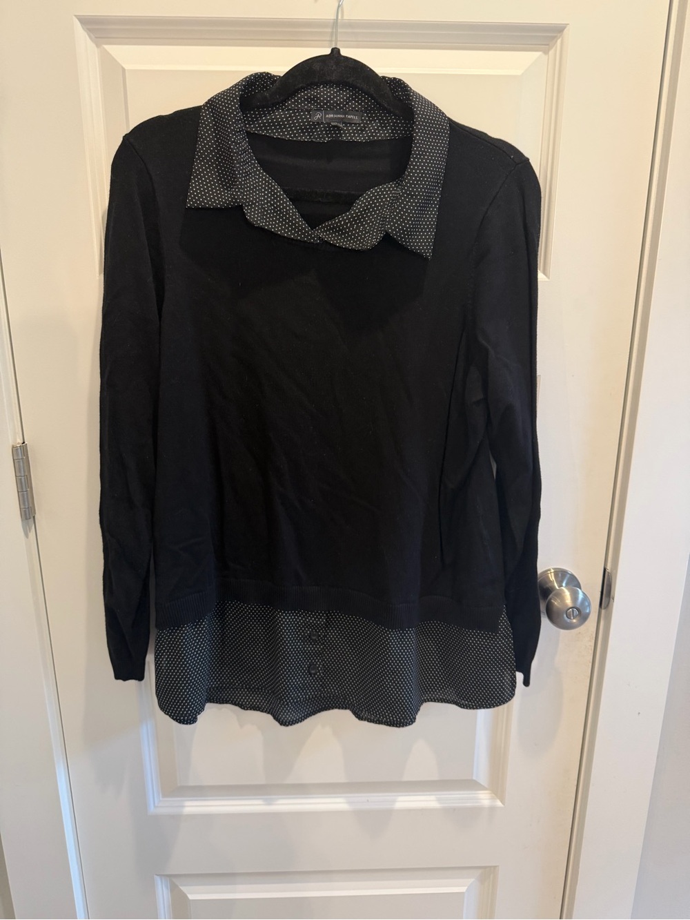 Women’s Black Sweater Blouse